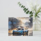 サンライジングとブルーレースカー ポストカード (スタンド正面)