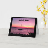 サンライズからサンセットツイン – ハッピーバースデー カード (黄色い花)