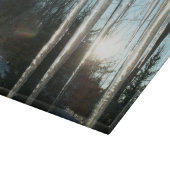 サンライズから氷柱の冬の自然写真 カッティングボード (角)