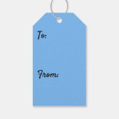 サンライズから氷柱の冬の自然写真 ギフトタグ (裏面)