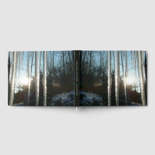 サンライズから氷柱の冬の自然写真 ゲストブック (全面)