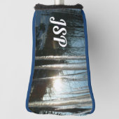 サンライズから氷柱の冬の自然写真 ゴルフヘッドカバー (回転90)