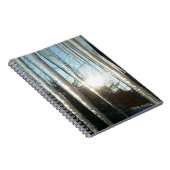 サンライズから氷柱の冬の自然写真 ノートブック (右側)