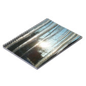 サンライズから氷柱の冬の自然写真 ノートブック (左側)