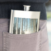 サンライズから氷柱の冬の自然写真 フラスク (インサイチュ)