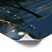 サンライズから氷柱の冬の自然写真 ポスター (コーナー)