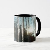 サンライズから氷柱の冬の自然写真 マグカップ (正面右)