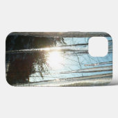 サンライズから氷柱の冬の自然写真 Case-Mate iPhoneケース (裏面 (横))