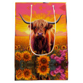 サンライズのひまわりハイランドカウイ ミディアムペーパーバッグ (裏面)