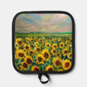 サンライズのひまわり畑 鍋敷き (正面)