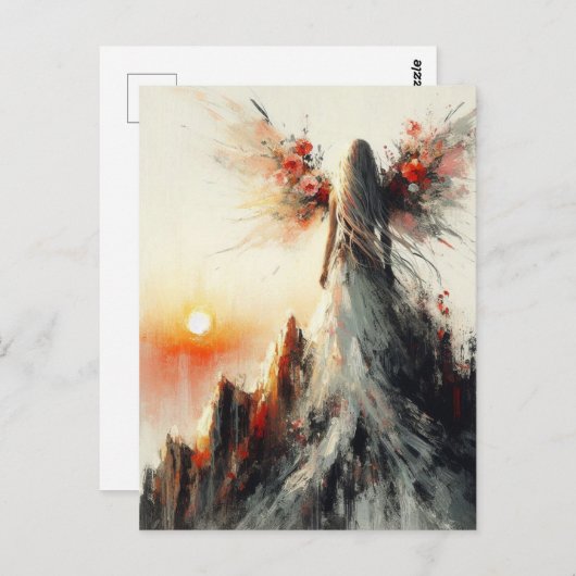 サンライズの山の美しい妖精 ポストカード (正面/裏面)