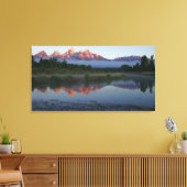 サンライズアットシュヴァバッカーランディングアットグランドテトン キャンバスプリント (インサイチュ (リビング))