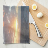 サンライズアットシーIパステルシースケープ キッチンタオル (四つ折り)