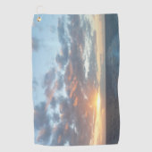 サンライズアットシーIパステルシースケープ ゴルフタオル (正面)