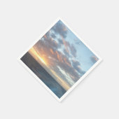 サンライズアットシーIパステルシースケープ スタンダードカクテルナプキン (角)