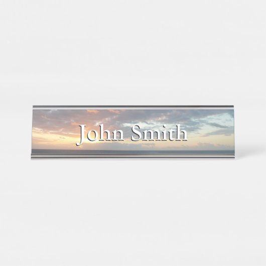 サンライズアットシーIパステルシースケープ デスクネームプレート (正面)