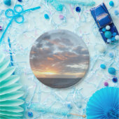 サンライズアットシーIパステルシースケープ ペーパープレート (パーティー)