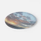 サンライズアットシーIパステルシースケープ ペーパープレート (アングル)