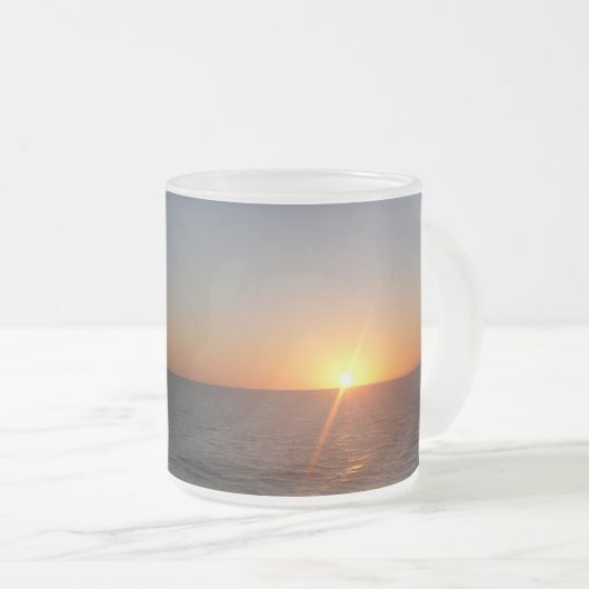 サンライズアットシーIII海ホライゾンシースケープ フロストグラスマグカップ (正面右)