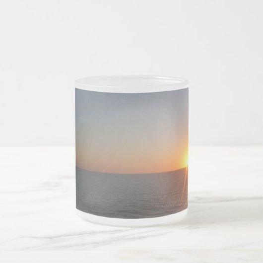 サンライズアットシーIII海ホライゾンシースケープ フロストグラスマグカップ (中央)