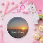 サンライズアットシーIII海ホライゾンシースケープ ペーパープレート (パーティー)