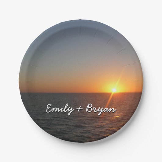 サンライズアットシーIII海ホライゾンシースケープ ペーパープレート (正面)