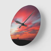 サンライズアットニューポートビーチ(カリフォルニア州) ラウンド壁時計 (傾斜)