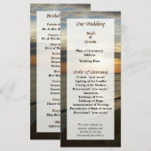 サンライズアットノーフォークVA結婚式 プログラム (正面/裏面)