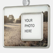 サンライズアットベアバレートレイルヘッドランドスケープ シルバープレートフレームオーナメント (左)