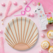 サンライズアーストーンテラコッタレトロサンシャイン ペーパープレート (パーティー)