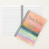 サンライズアートビーチハウスバケーションレンタルゲストブック ノートブック (内側)