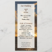 サンライズウィズクラウドサンマルティン結婚式 プログラム (正面)