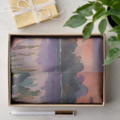 サンライズウォーターカラーアートで帆船 薄葉紙 (ギフト)