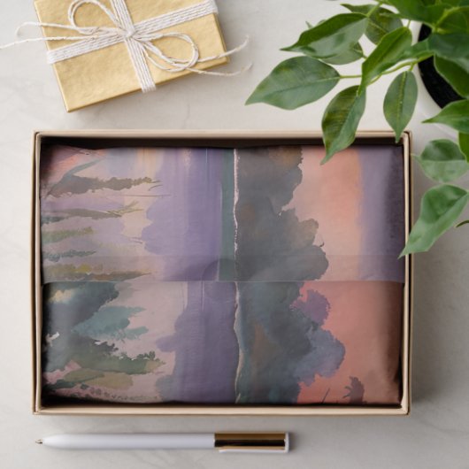 サンライズウォーターカラーアートで帆船 薄葉紙 (ギフト)