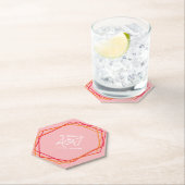 サンライズオレンジピンクブライトバラピンクレッド結婚ズ ペーパーコースター (インサイチュ)