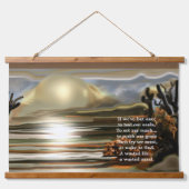 サンライズオンザデザートサウスウェスト抽象芸術 吊り下げ型タペストリー (正面)