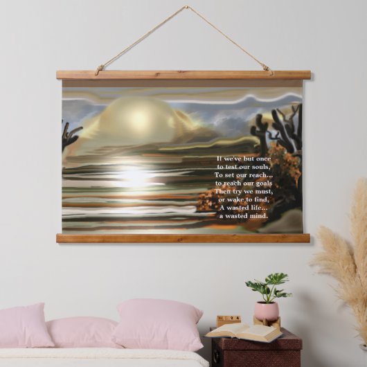 サンライズオンザデザートサウスウェスト抽象芸術 吊り下げ型タペストリー (寝室)