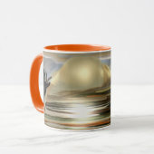 サンライズオンザデザートサウスウエスタン抽象芸術アート マグカップ (正面左)