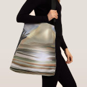 サンライズオンザデザートサウスウエスト抽象芸術アート クロスボディバッグ (クローズアップ)