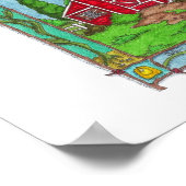 サンライズオンザファームプリント ポスター (角)