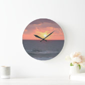 サンライズオンビーチウォールクロック ラージ壁時計 (ホーム)