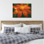 サンライズオンメキシカンサンフラワーオレンジフローラ キャンバスプリント (インサイチュ (寝室))