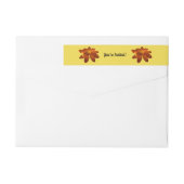 サンライズオンメキシカンサンフラワーオレンジフローラ ラップアラウンドラベル (裏面)