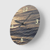 サンライズオン海ウォーターズ沈静撮影 ラウンド壁時計 (傾斜)