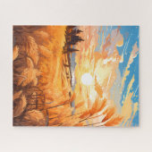 サンライズオーバーアウィートフィールドジグソーパズル ジグソーパズル (横)