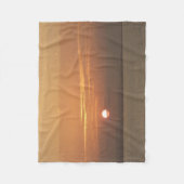 サンライズオーバーアルバIシカリブのェスケープ フリースブランケット (正面)