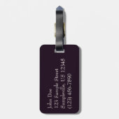 サンライズオーバーアルバIシカリブのェスケープ ラゲッジタグ (裏面縦)