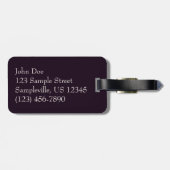 サンライズオーバーアルバIシカリブのェスケープ ラゲッジタグ (裏面横)