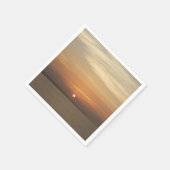 サンライズオーバーアルバIIカリブのシースケープ スタンダードカクテルナプキン (角)