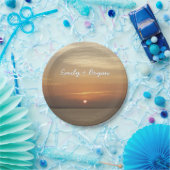 サンライズオーバーアルバIIカリブのシースケープ ペーパープレート (パーティー)